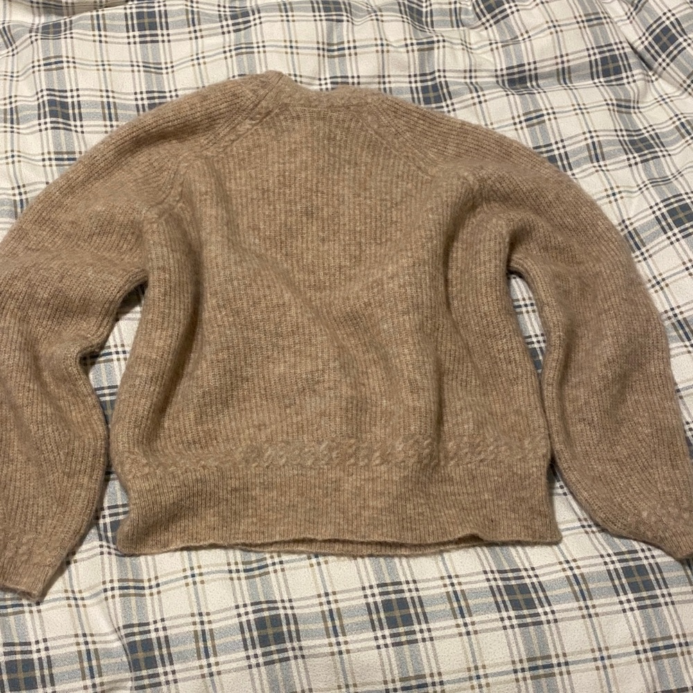 Sezane Otis Jumper S Mottled Beige - Picture 3 of 6